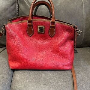 Dooney & Bourke Red Leather Satchel